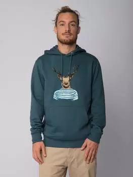 Толстовка wat? Apparel Sweatshirt Hirsch, цвет Petrol