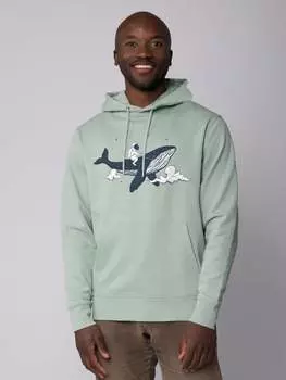 Толстовка wat? Apparel Sweatshirt Spacewhale, цвет Aloe