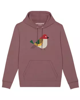 Толстовка wat? Apparel Vogel, цвет Kaffa Coffee