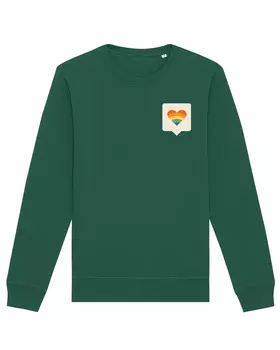 Толстовка wat? Apparel Von Herzen, цвет Bottle Green