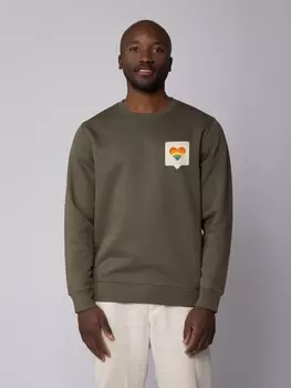 Толстовка wat? Apparel Von Herzen, хаки