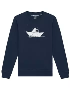 Толстовка Watapparel Astronaut in paper boat, темно-синий