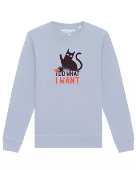 Толстовка Watapparel Cat, светло-синий