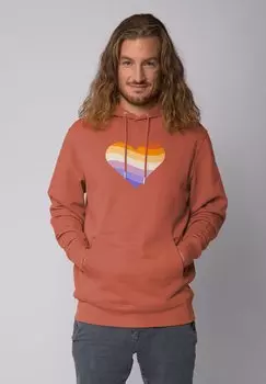 Толстовка watapparel, коричневый