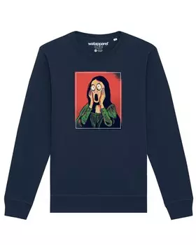 Толстовка Watapparel Mona Lisa Scream, темно-синий