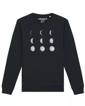 Толстовка Watapparel Moonphases, черный