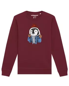 Толстовка Watapparel Pinguin, бордовый
