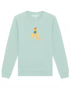 Толстовка Watapparel Rainbow Banana, лазурный