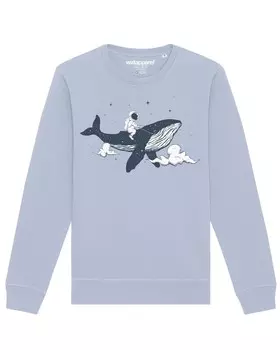 Толстовка Watapparel Spacewhale, синий