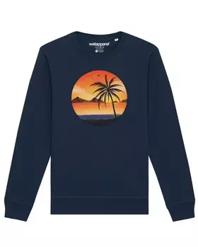 Толстовка Watapparel Sunset on palm beach, темно-синий