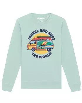 Толстовка Watapparel Travel and surf, лазурный