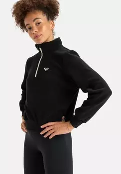 Толстовка WAVES OF WARMTH HALF ZIP Roxy, черный