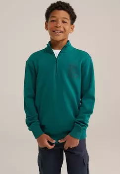 Толстовка WE Fashion, темно-зеленый