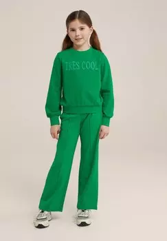 Толстовка WE Fashion, зеленый