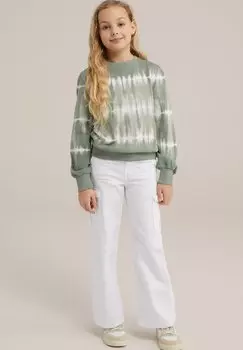 Толстовка WE Fashion, зеленый