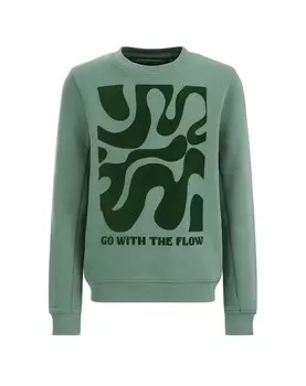 Толстовка We Fashion, зеленый/хаки