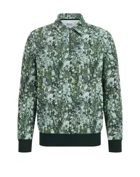 Толстовка We Fashion, зеленый/пастельно-зеленый/темно-зеленый