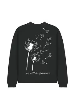 Толстовка WE WILL BE EPHEMERE UNISEX Mira Paris, металлик черный