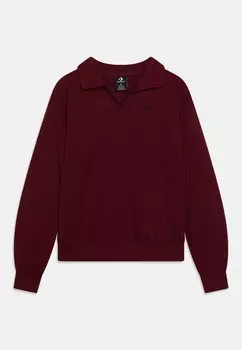 Толстовка Weight Crewneck Converse, цвет deep bordeaux