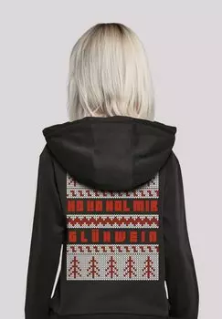 Толстовка WEIHNACHTEN HO HOL MIR GLHWEIN - Hoodie F4NT4STIC, черный