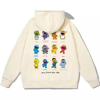 Толстовка весна-осень унисекс SESAME STREET, Apricot