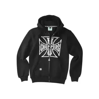 Толстовка West Coast Choppers OG Logo full zip, черный