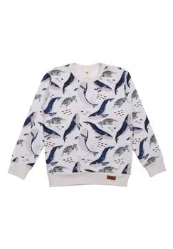Толстовка WHALES SEA TURTLES Walkiddy, цвет weiss