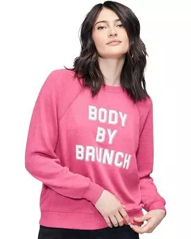 Толстовка Wildfox Body By Brunch, цвет Sangria