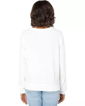 Толстовка Wildfox Late Night Boos Crew Brushed Hacci Jersey Sweatshirt, цвет Vanilla