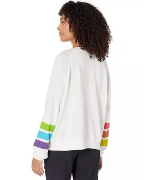 Толстовка Wildfox Rainbow Stripes Sommers Sweatshirt, цвет Vanilla