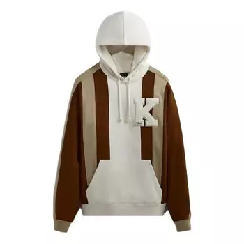Толстовка williams iii paneled hoodie 'tectonic' Kith, коричневый