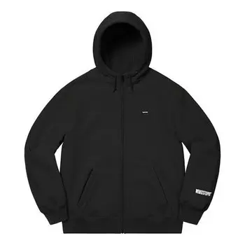 Толстовка windstopper zip up hooded sweatshirt 'black' Supreme, черный