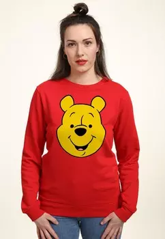 Толстовка WINNIE THE POOH WINNIEPOOH BIG FACE Disney, красный