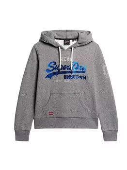 Толстовка винтажная Superdry, серый