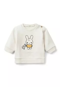 Толстовка WITH BUNNY EMBROIDERY United Colors of Benetton, цвет white