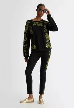 Толстовка WITH FLORAL PRINT LIU JO, черный