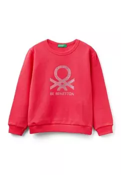 Толстовка With Logo United Colors of Benetton, красный