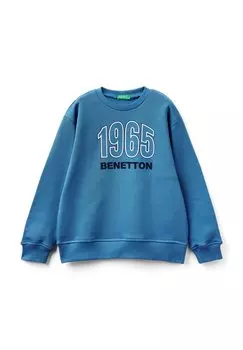 Толстовка WITH LOGO United Colors of Benetton, синий