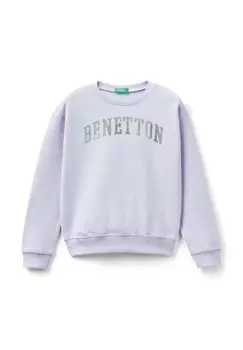 Толстовка WITH LOGO United Colors of Benetton, сирень