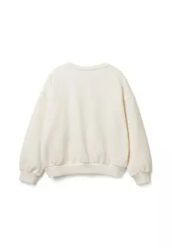 Толстовка WITH SEQUINS United Colors of Benetton, белый