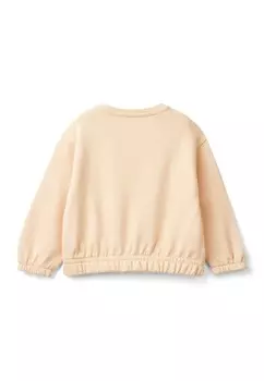 Толстовка WITH SEQUINS United Colors of Benetton, бежевый