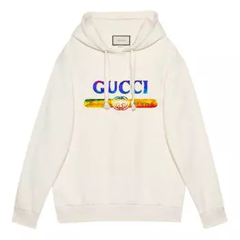 Толстовка (WMNS) Gucci Sweatshirt With Sequin Logo 'Off White', белый