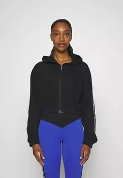 Толстовка WOMEN CROPPED HOODIE Nebbia, цвет black