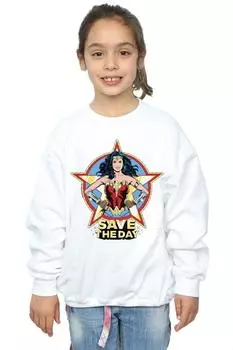 Толстовка Wonder Woman 84 Star Design DC Comics, белый