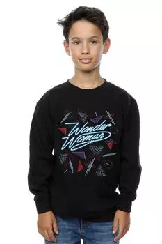 Толстовка Wonder Woman 84 в стиле 80-х DC Comics, черный