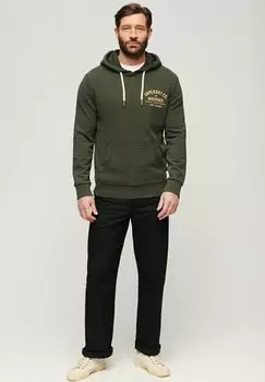 Толстовка WORKWEAR FLOCK CHEST GRAPHIC Superdry, зеленый