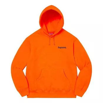 Толстовка worldwide hooded sweatshirt 'orange black' Supreme, оранжевый