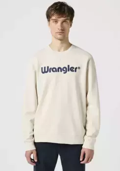 Толстовка Wrangler "LOGO CREW", белый