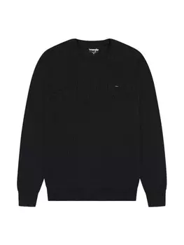 Толстовка WRANGLER Sign off Crew, черный