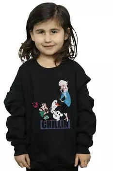 Толстовка Wreck It Ralph Elsa And Vanellope Disney, черный